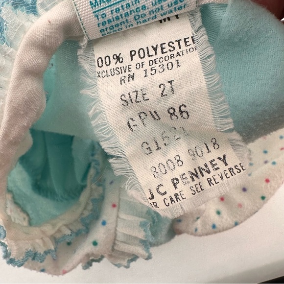 Vintage 80s Care Bears Nightgown Pajamas Size 2T 2 - Picture 3 of 6